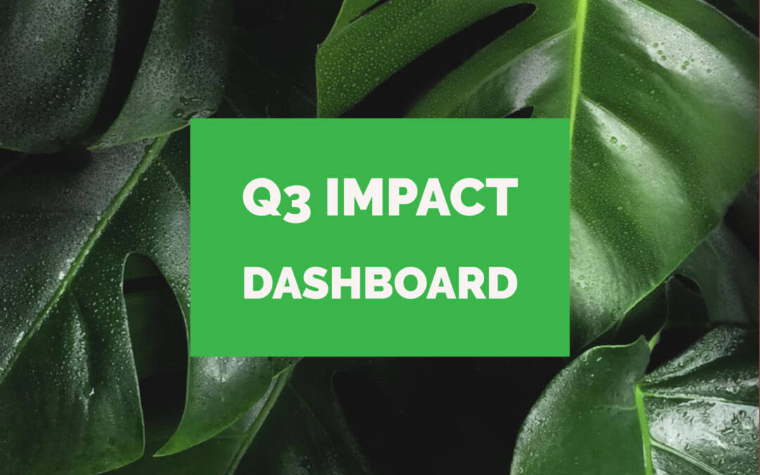 Greenworks Impact Dashboard – Q3 2019